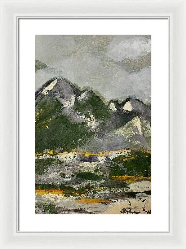 The Mountains Between Us - Framed Print