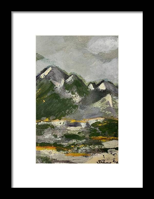 The Mountains Between Us - Framed Print