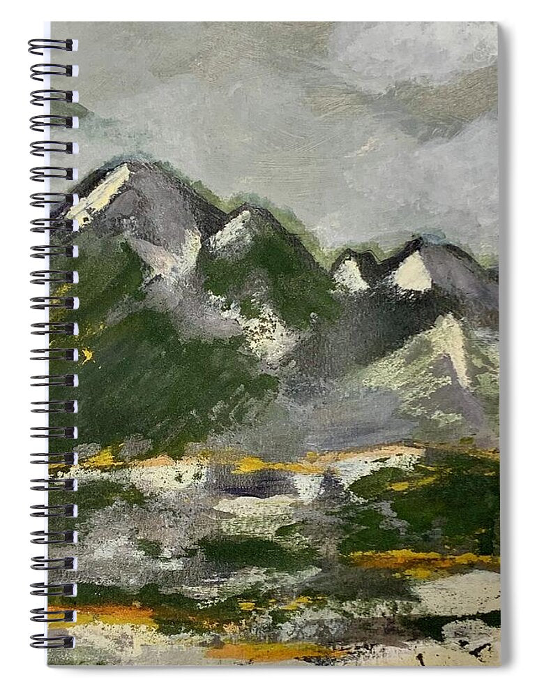 The Mountains Between Us - Spiral Notebook