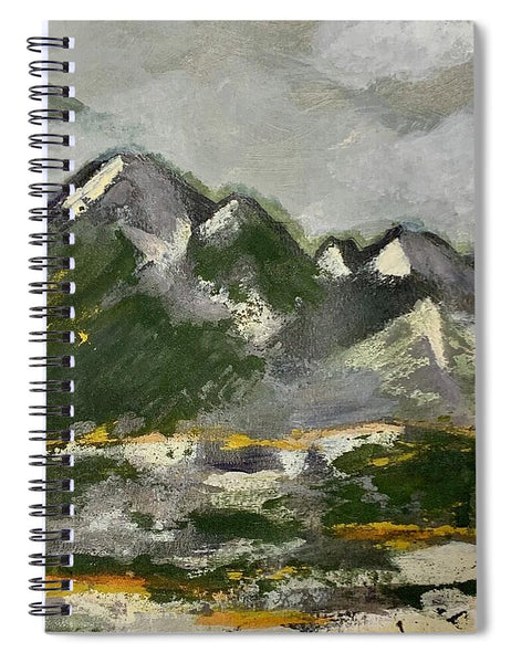 The Mountains Between Us - Spiral Notebook