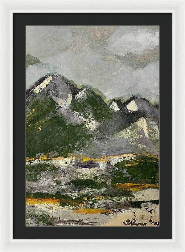 The Mountains Between Us - Framed Print
