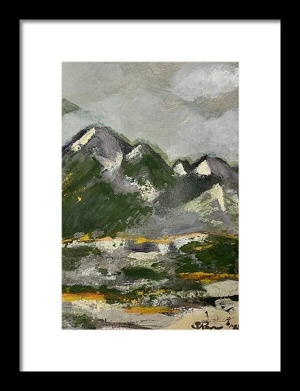 The Mountains Between Us - Framed Print