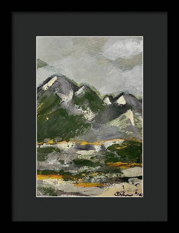 The Mountains Between Us - Framed Print