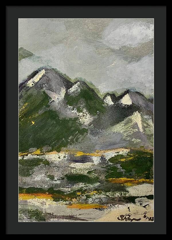 The Mountains Between Us - Framed Print