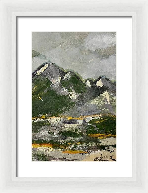 The Mountains Between Us - Framed Print