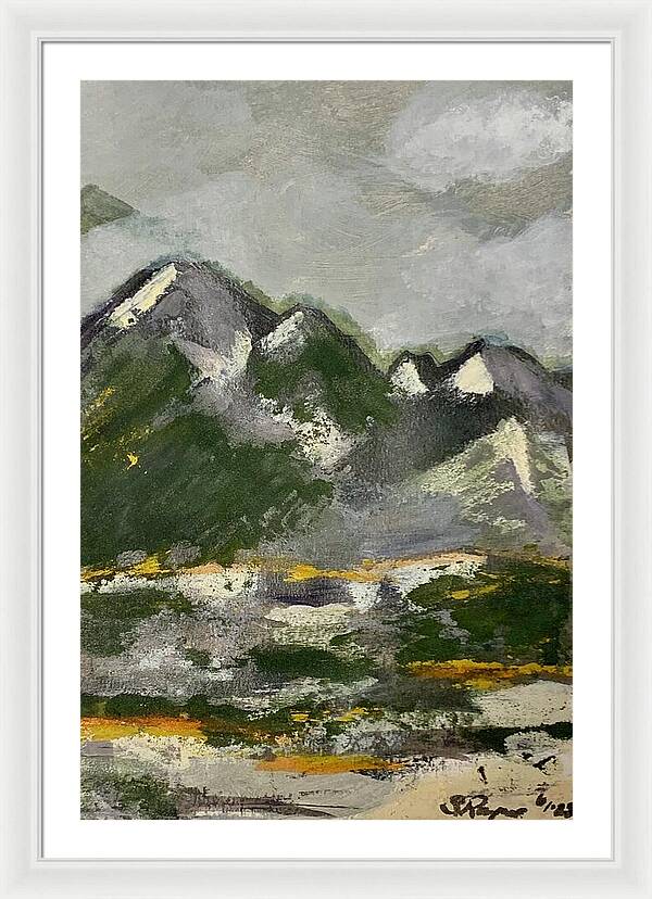 The Mountains Between Us - Framed Print