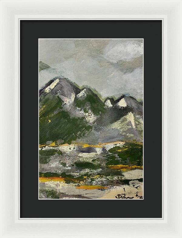 The Mountains Between Us - Framed Print