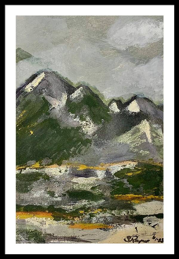 The Mountains Between Us - Framed Print