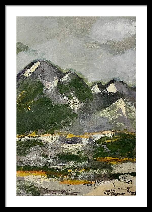 The Mountains Between Us - Framed Print