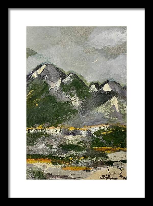 The Mountains Between Us - Framed Print