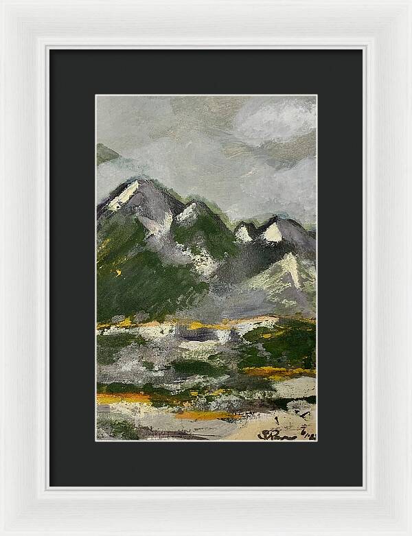 The Mountains Between Us - Framed Print