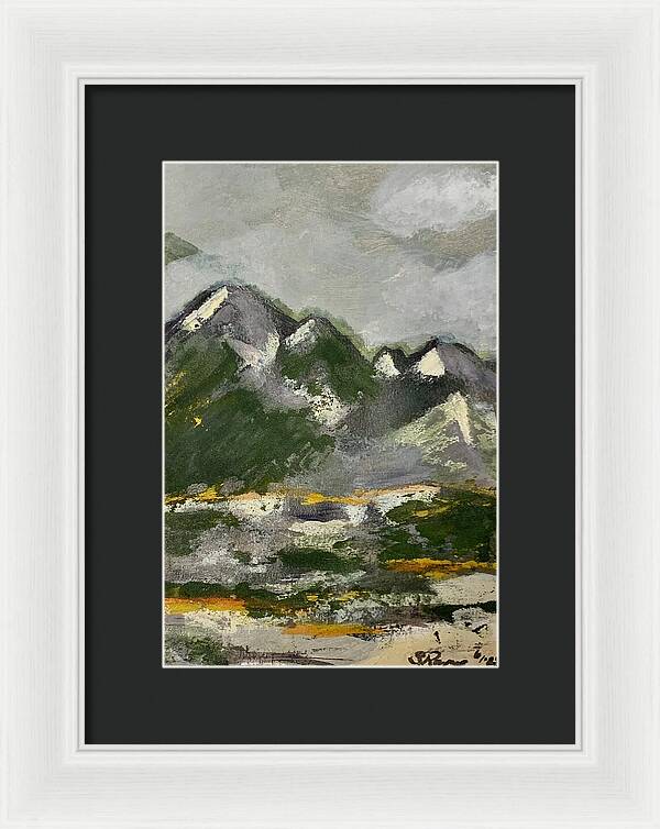 The Mountains Between Us - Framed Print