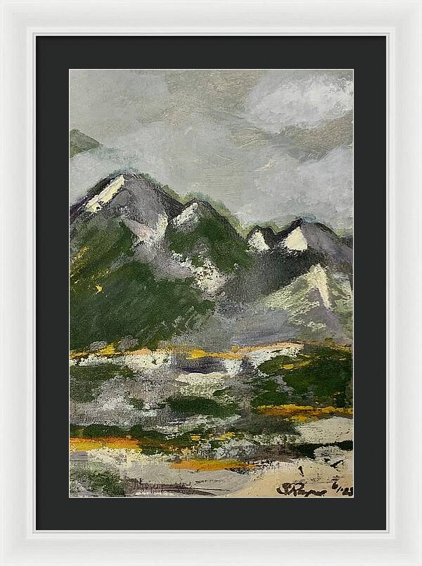 The Mountains Between Us - Framed Print