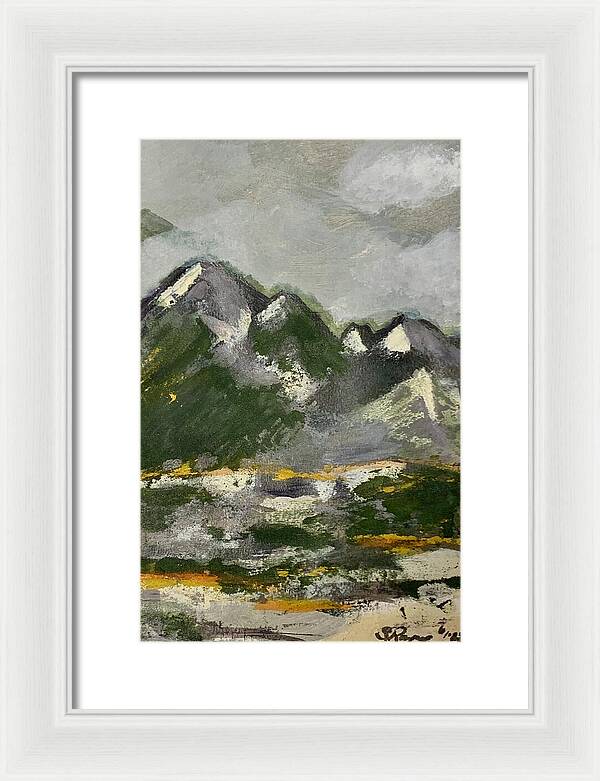 The Mountains Between Us - Framed Print