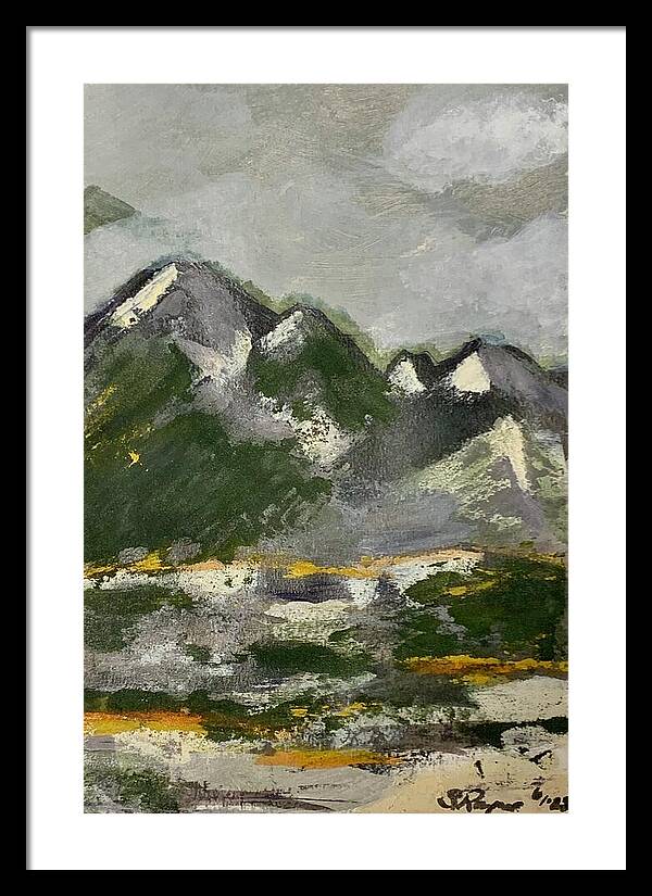 The Mountains Between Us - Framed Print