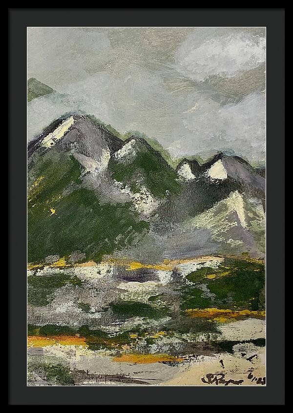 The Mountains Between Us - Framed Print