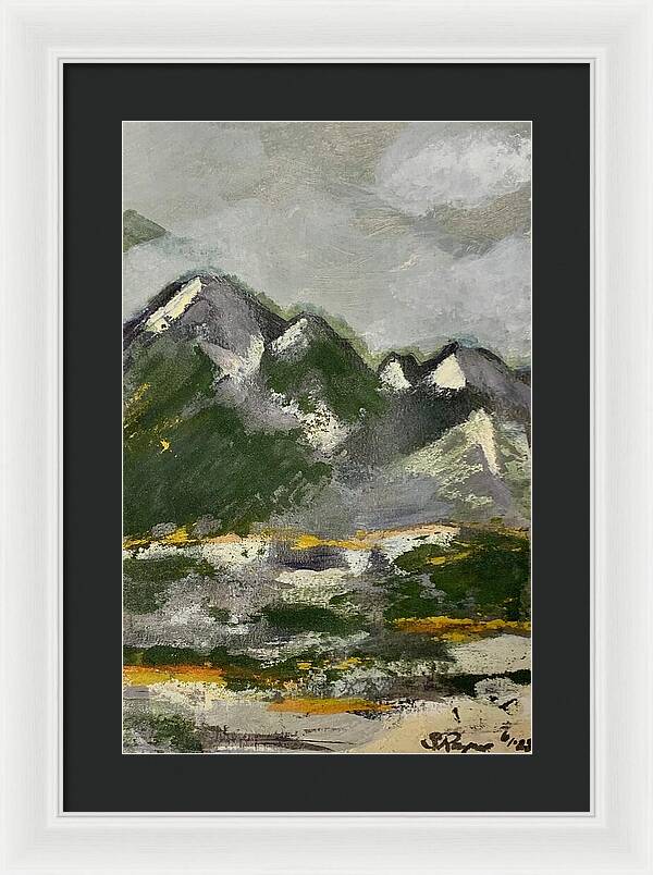 The Mountains Between Us - Framed Print