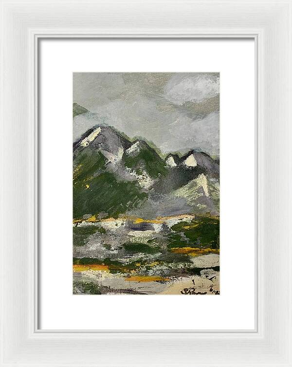 The Mountains Between Us - Framed Print