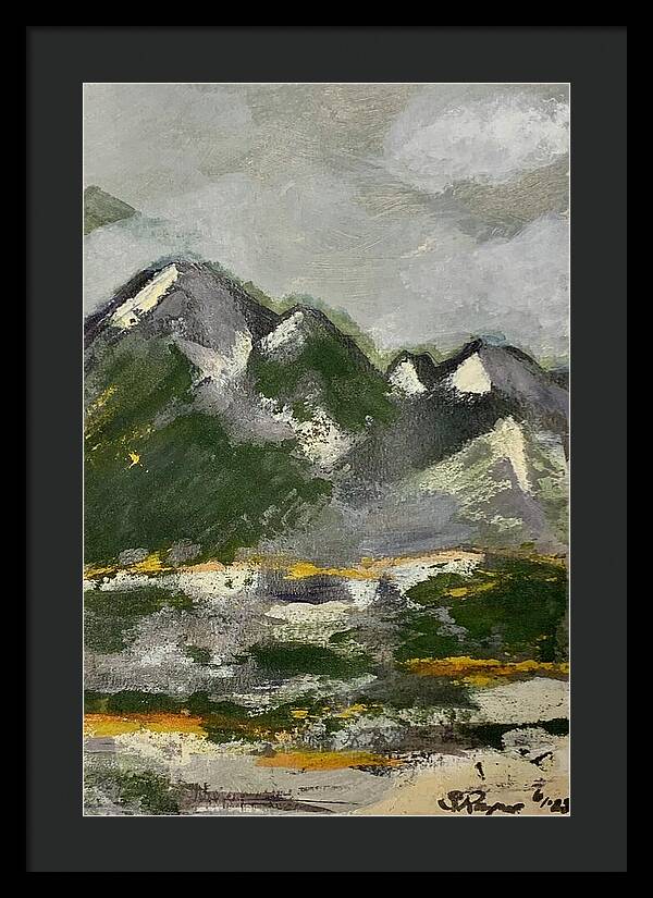 The Mountains Between Us - Framed Print