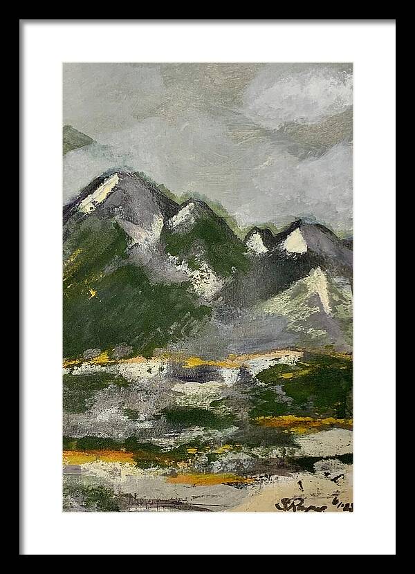 The Mountains Between Us - Framed Print