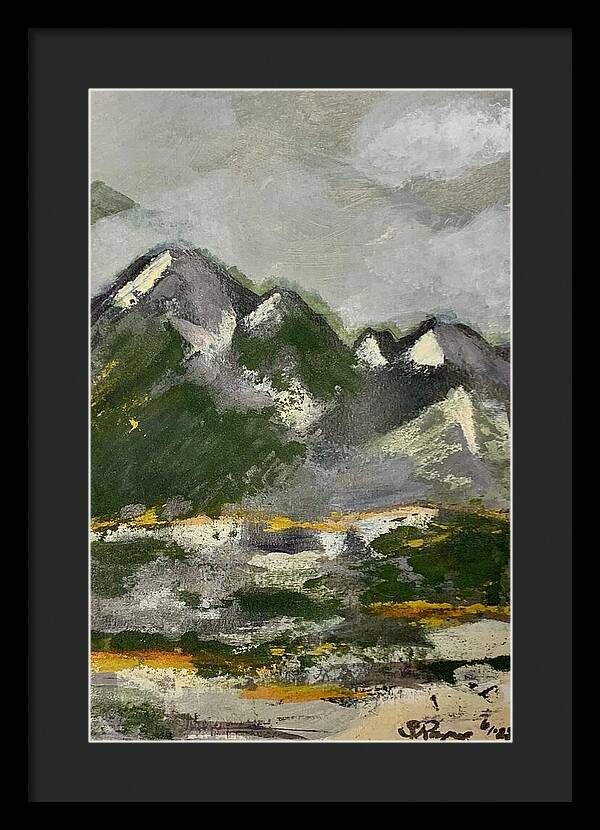 The Mountains Between Us - Framed Print