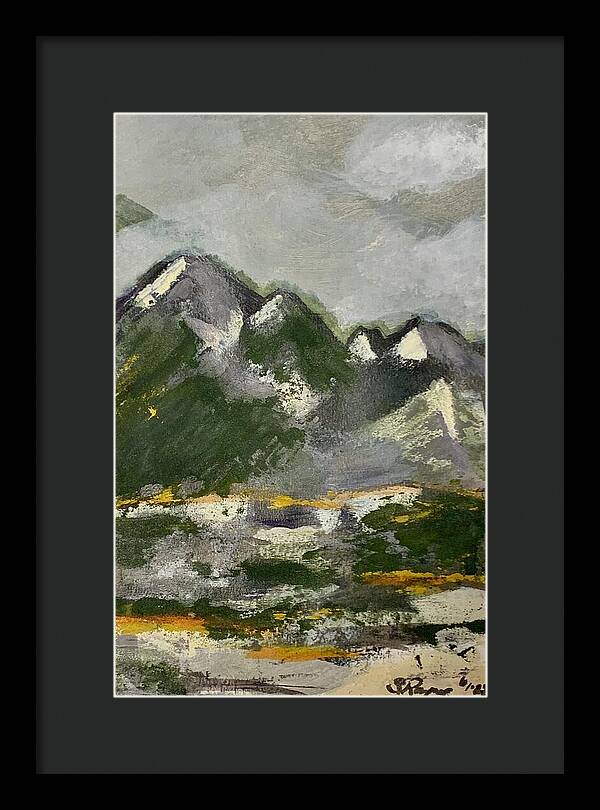 The Mountains Between Us - Framed Print