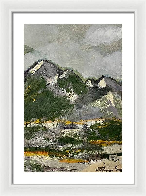 The Mountains Between Us - Framed Print