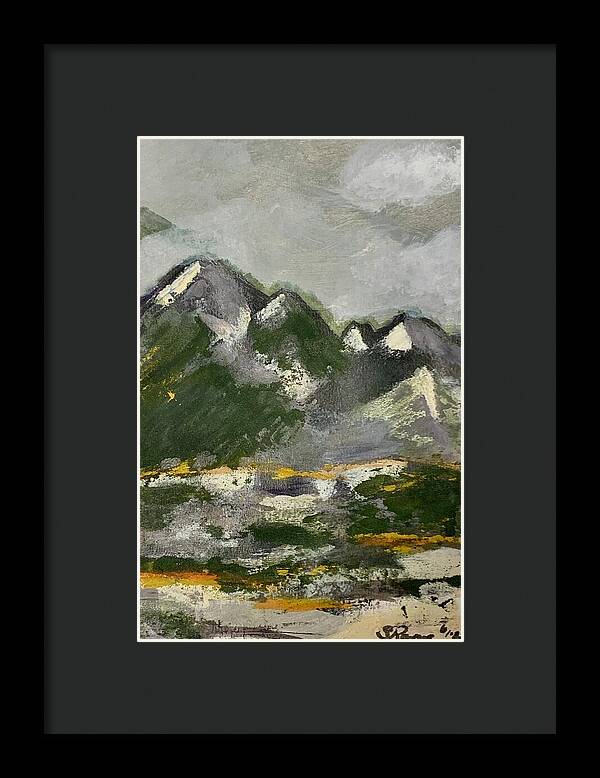 The Mountains Between Us - Framed Print