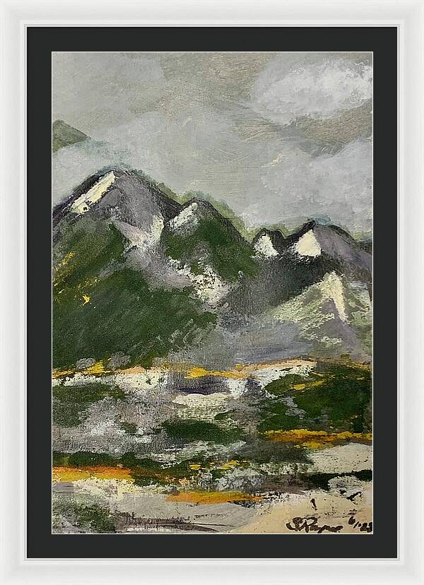 The Mountains Between Us - Framed Print