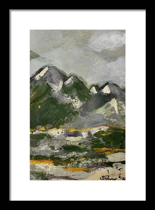 The Mountains Between Us - Framed Print