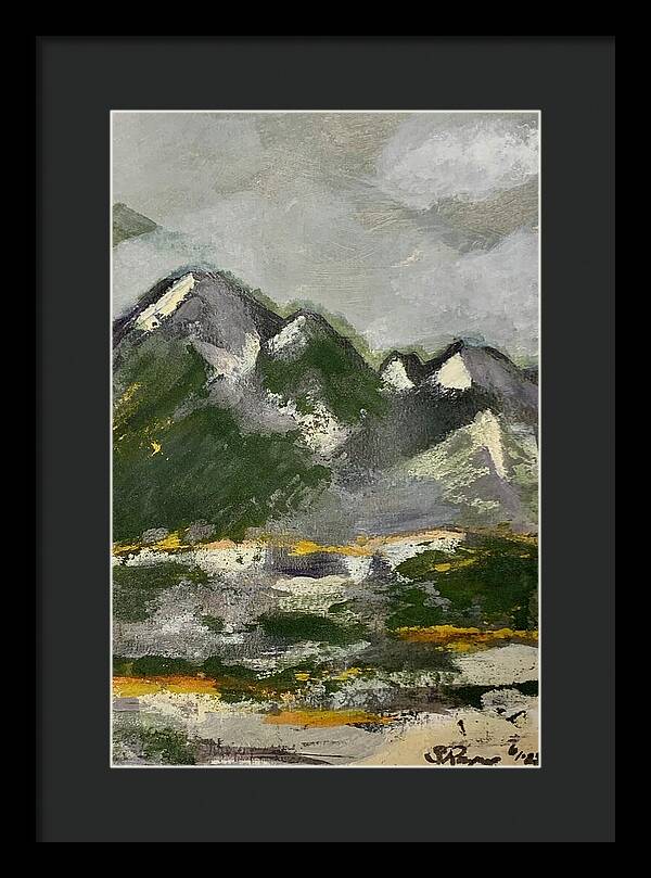 The Mountains Between Us - Framed Print