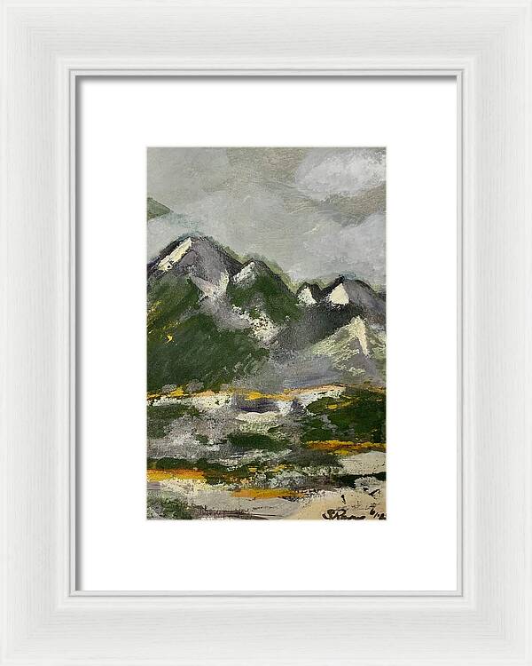 The Mountains Between Us - Framed Print