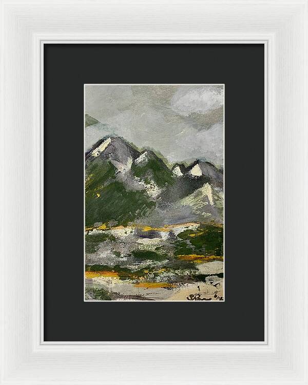 The Mountains Between Us - Framed Print