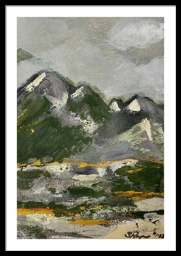 The Mountains Between Us - Framed Print