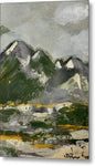 The Mountains Between Us - Metal Print