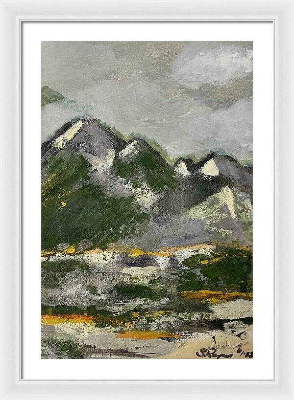 The Mountains Between Us - Framed Print