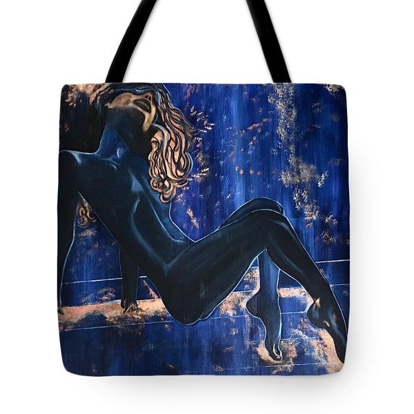 The Nudist- The Cosmic Blue Collection - Tote Bag