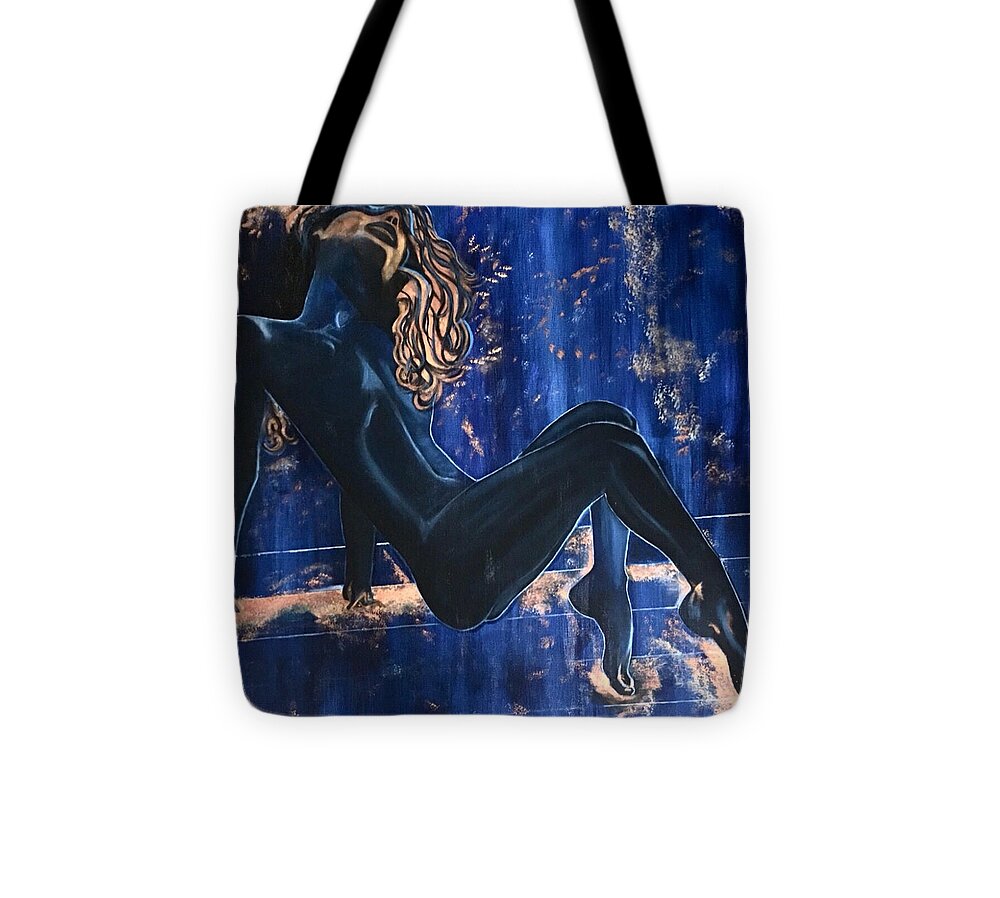 The Nudist- The Cosmic Blue Collection - Tote Bag