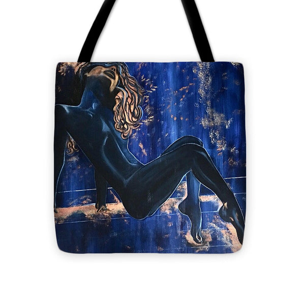 The Nudist- The Cosmic Blue Collection - Tote Bag