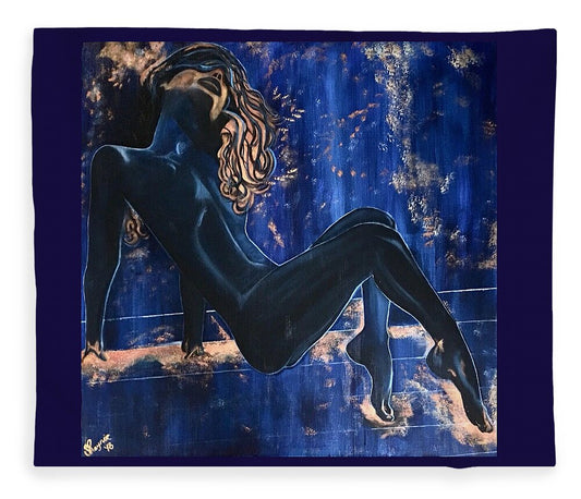 The Nudist- The Cosmic Blue Collection - Blanket