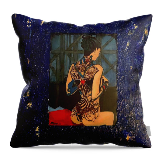 The Voyeur - Throw Pillow