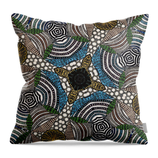 Top View of Future Cities - Throw Pillow