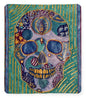 Turquoise Metallic Sugar Skull - Blanket