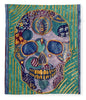 Turquoise Metallic Sugar Skull - Blanket