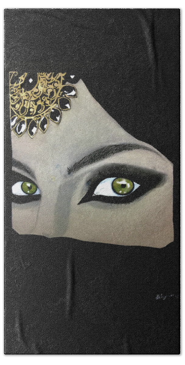 Veiled Woman - Beach Towel