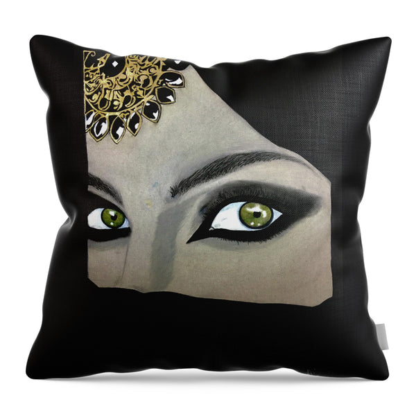 Veiled Woman - Throw Pillow