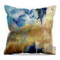 Water and Aether- The Cosmic Blue Collection - Throw Pillow