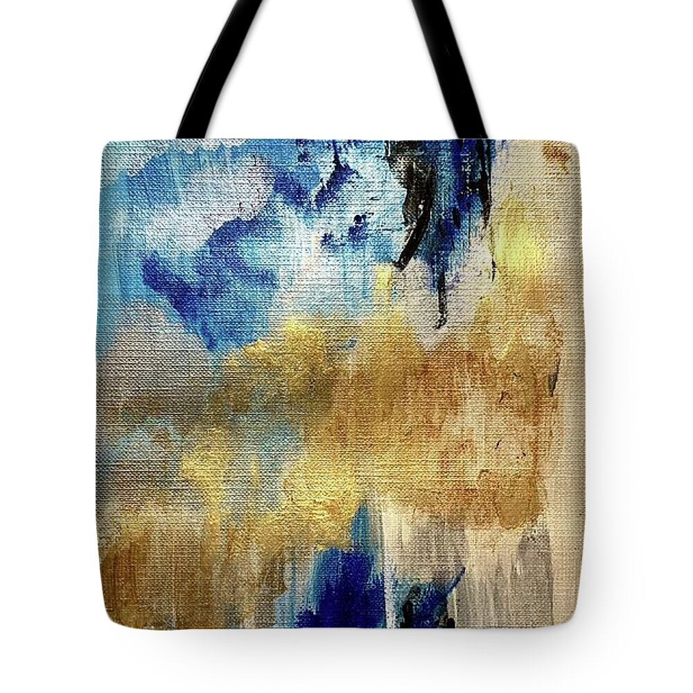 Water and Aether- The Cosmic Blue Collection - Tote Bag