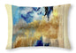 Water and Aether- The Cosmic Blue Collection - Throw Pillow
