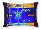 Wine Glass Art - Throw Pillow